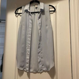 H&M tank top button down blouse, size 4